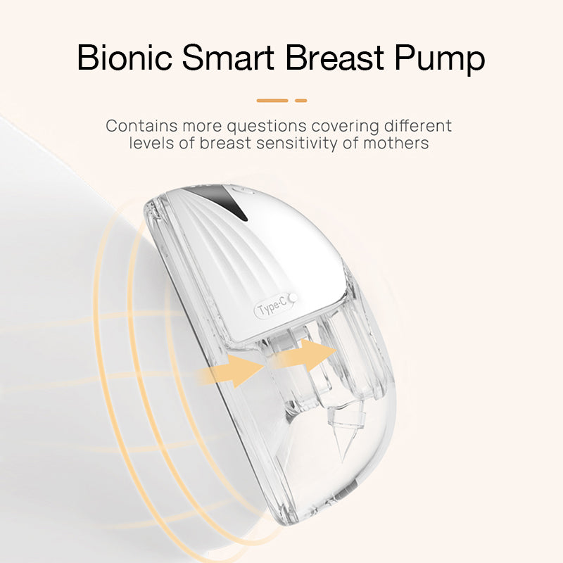 Wearable Breast Pump S13 Portable Hands Free Electric Breastfeeding Pump, 2  Modes, 5 Levels, Memory Function, Massage Mode Rechargeable Breast Pump 