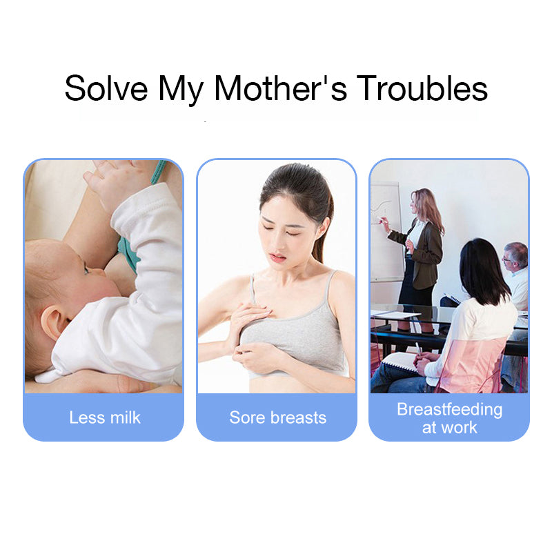 Electric Wearable Breast Pump Hand Free Portable Wearing In Bra Hidden  Style For Mother Working Baby Breastfeeding Squeeze Artif